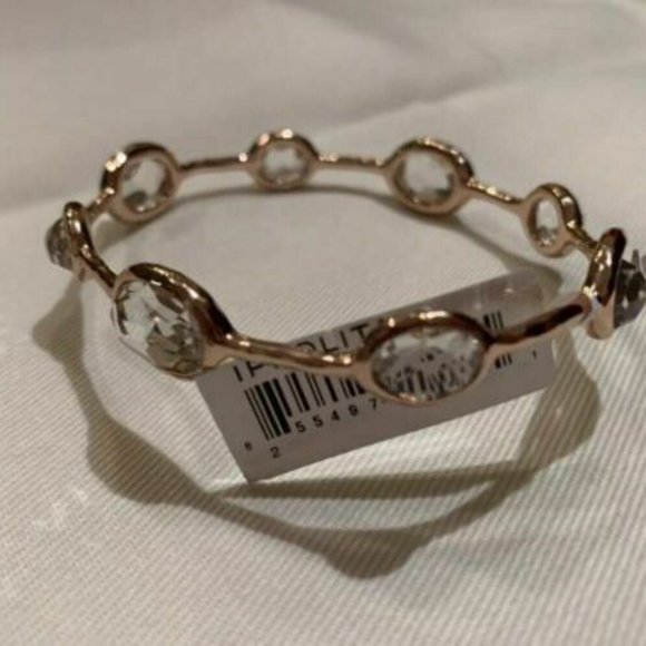 IPPOLITA Rose 8 Stone Bangle Bracelet Clear Quartz - Picture 4 of 4